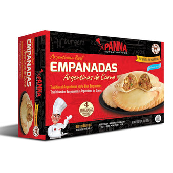 Panna Empanada Argentina de Carne or Argentinian Beef Empanada (4 units)